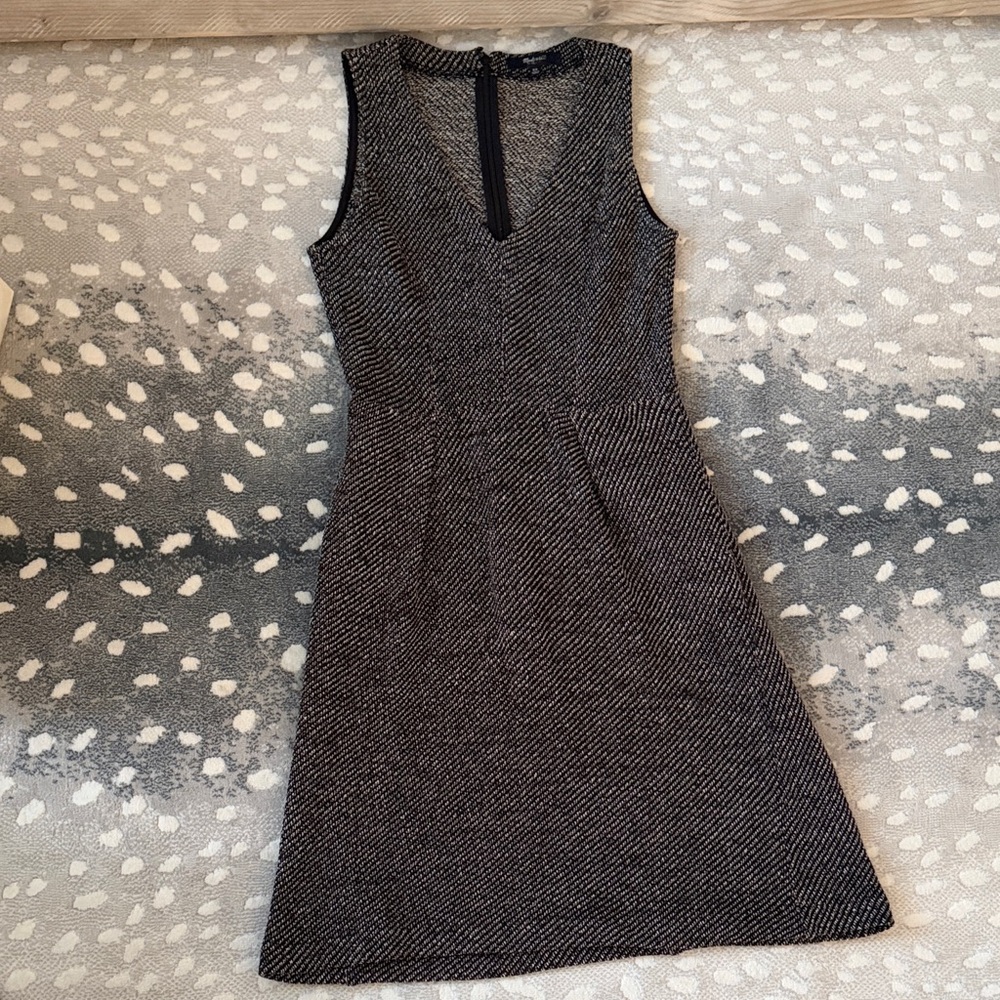Madewell Black and White Mini Dress